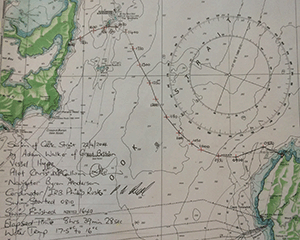 Adam Walkers Cook Strait Swim Map